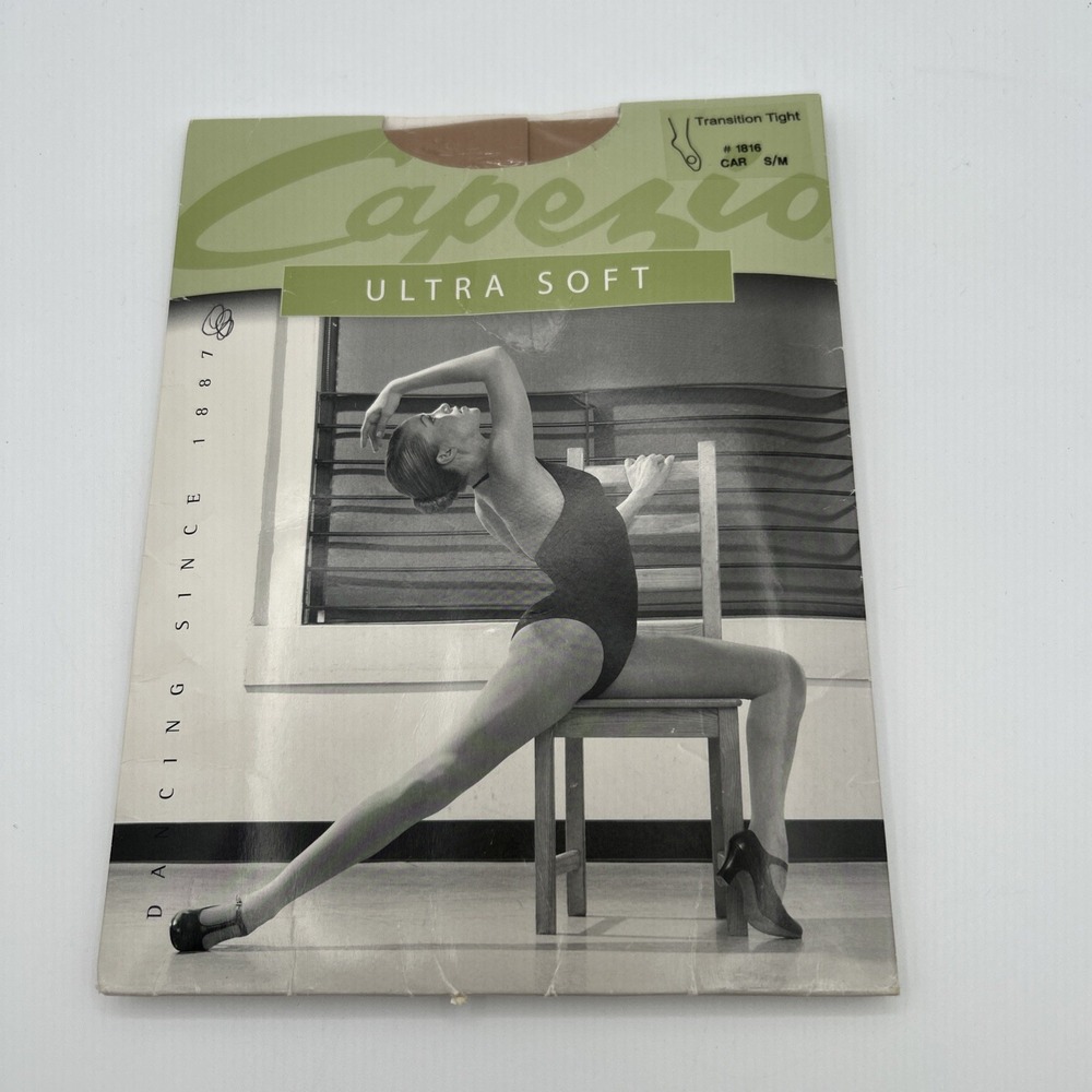 Capezio‎ Womens Tights Dancewear Matte Semi-Opaque Transition Caramel S/M 2007